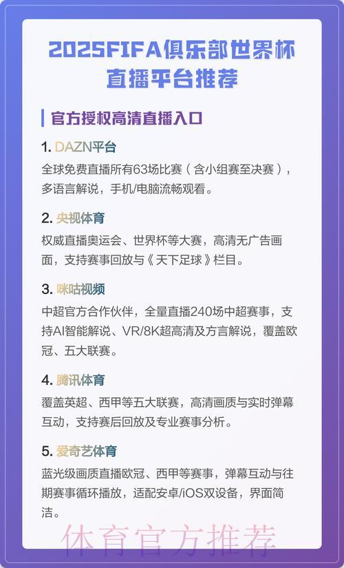 精选免费世界杯直播平台推荐 精选免费世界杯直播平台推荐